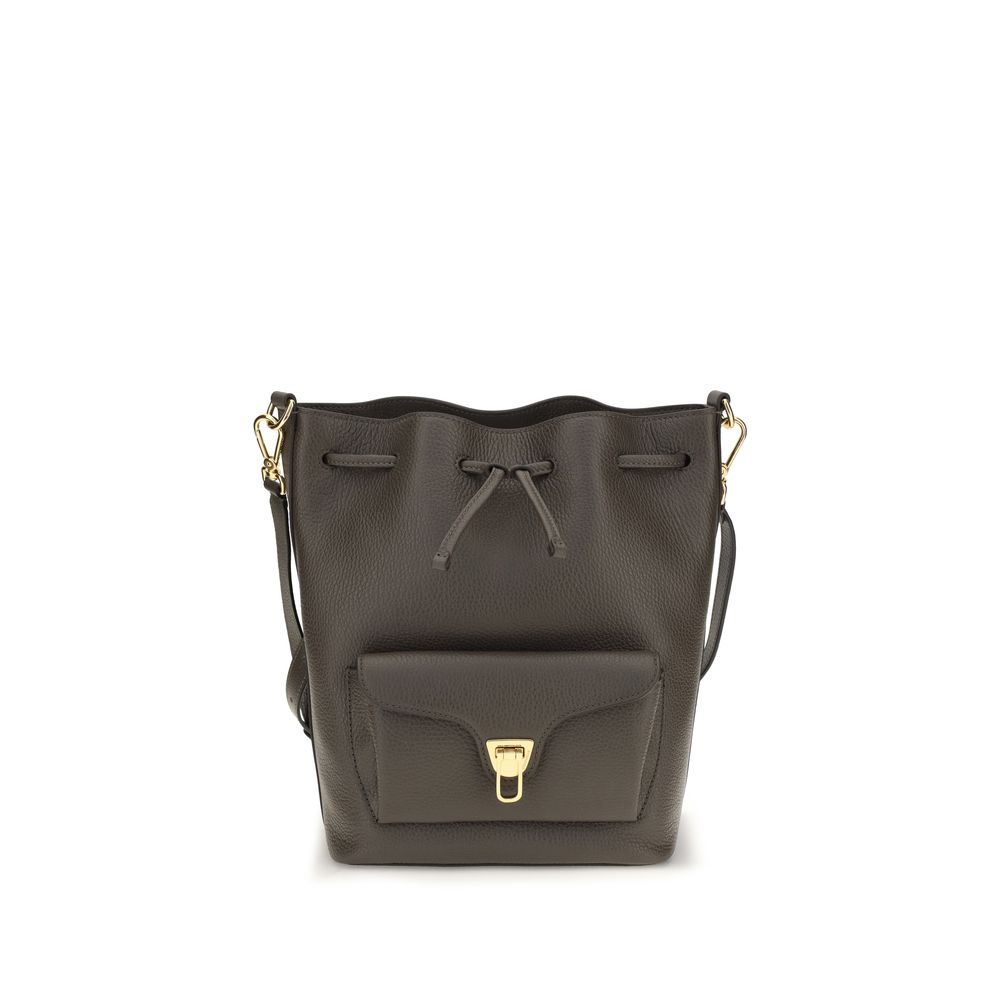 Coccinelle Beat Generation Gray Bucket Bag