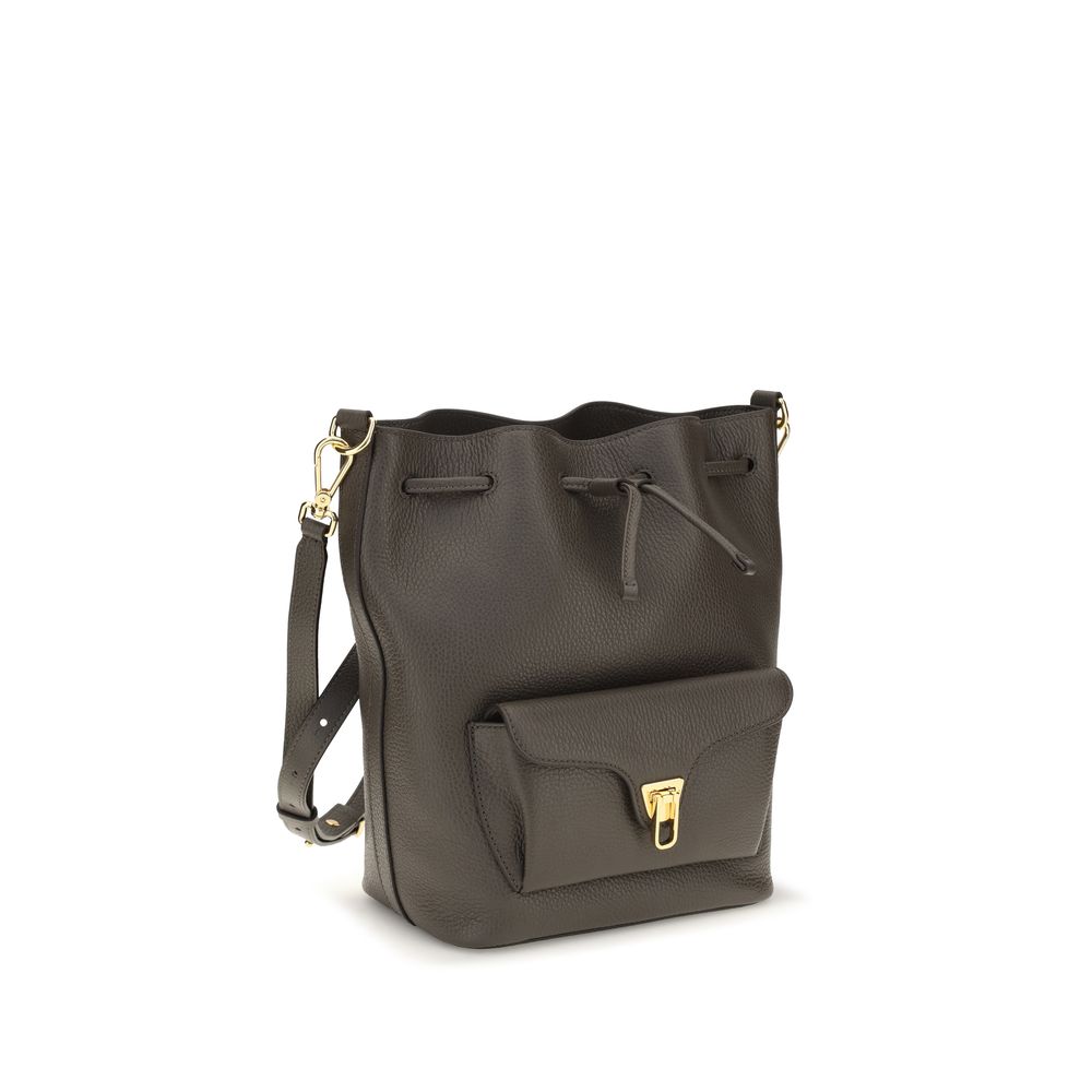 Coccinelle Beat Generation Gray Bucket Bag