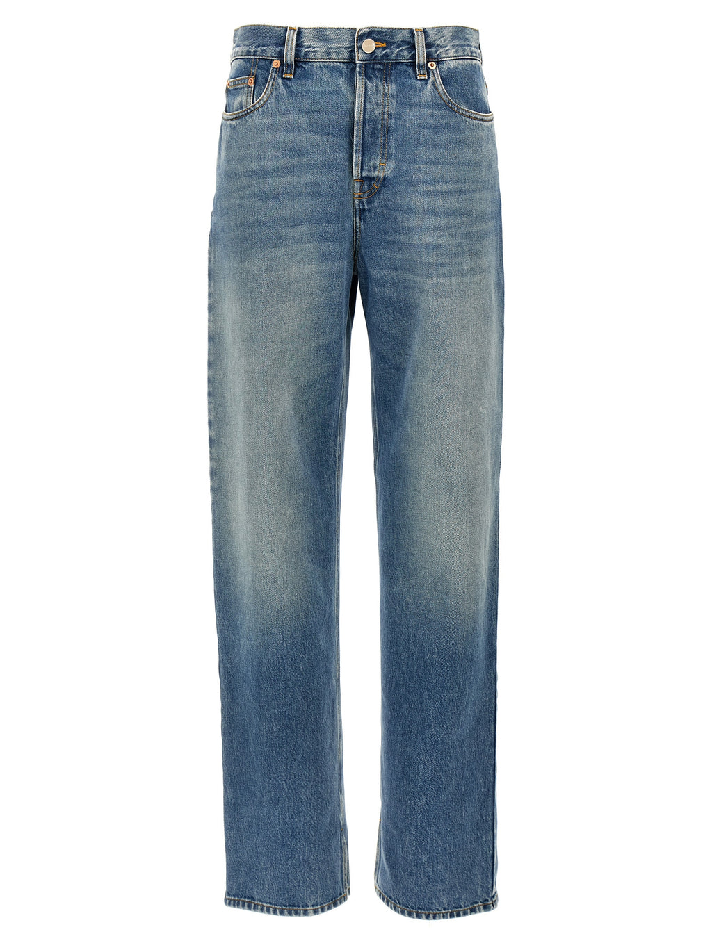 Gucci Blue Cotton Boyfriend Jeans