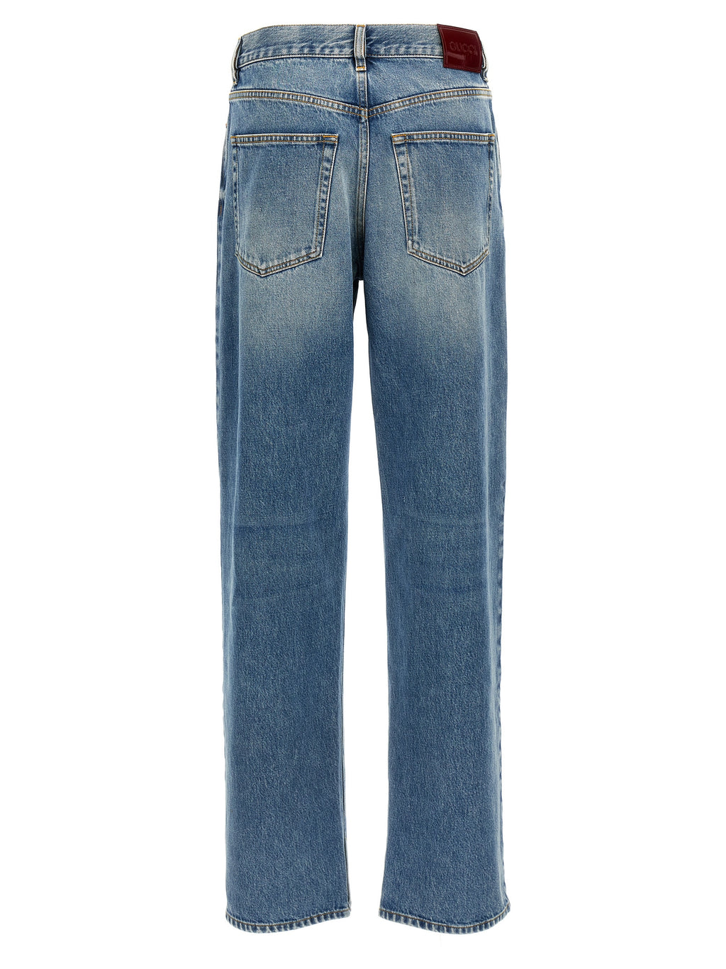 Gucci Blue Cotton Boyfriend Jeans