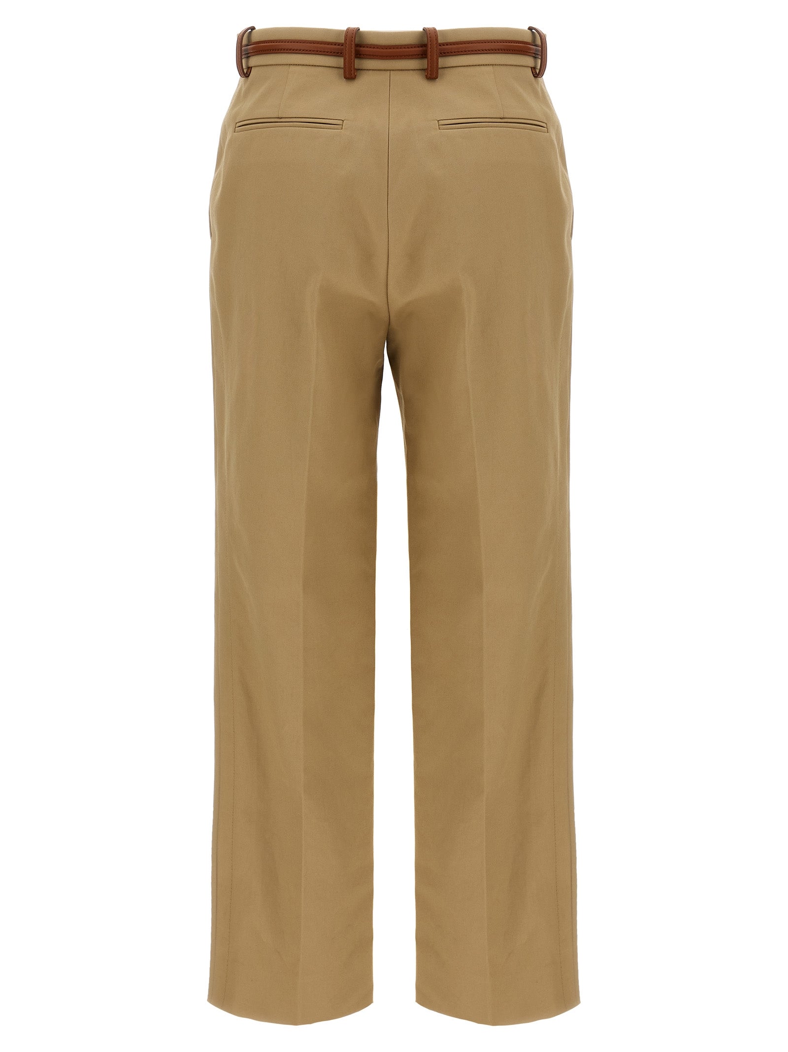 Gucci Beige Cotton Casual Pants