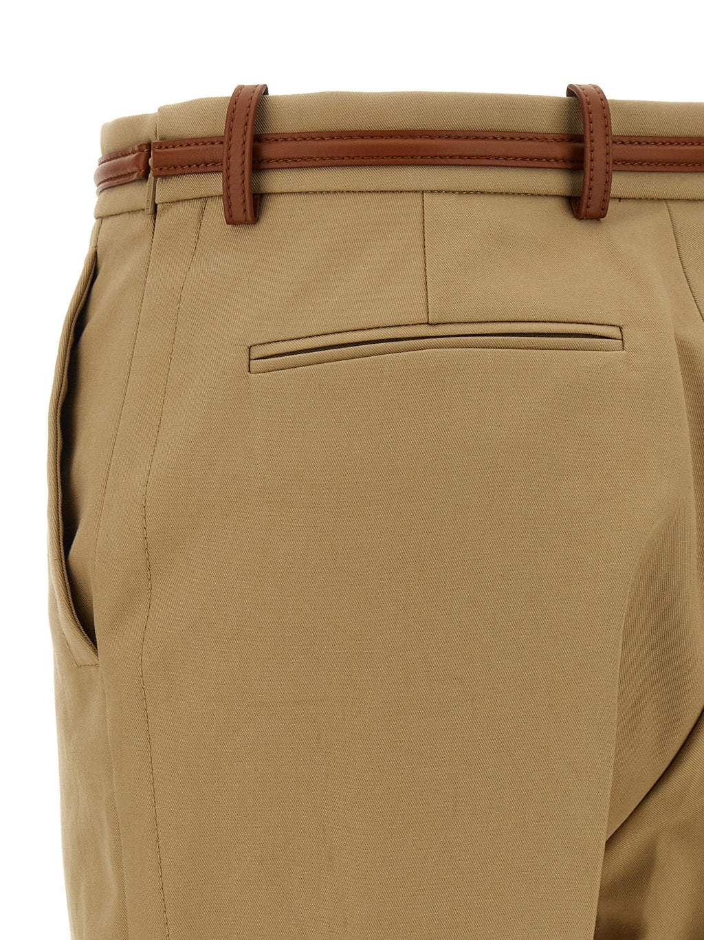 Gucci Beige Cotton Casual Pants