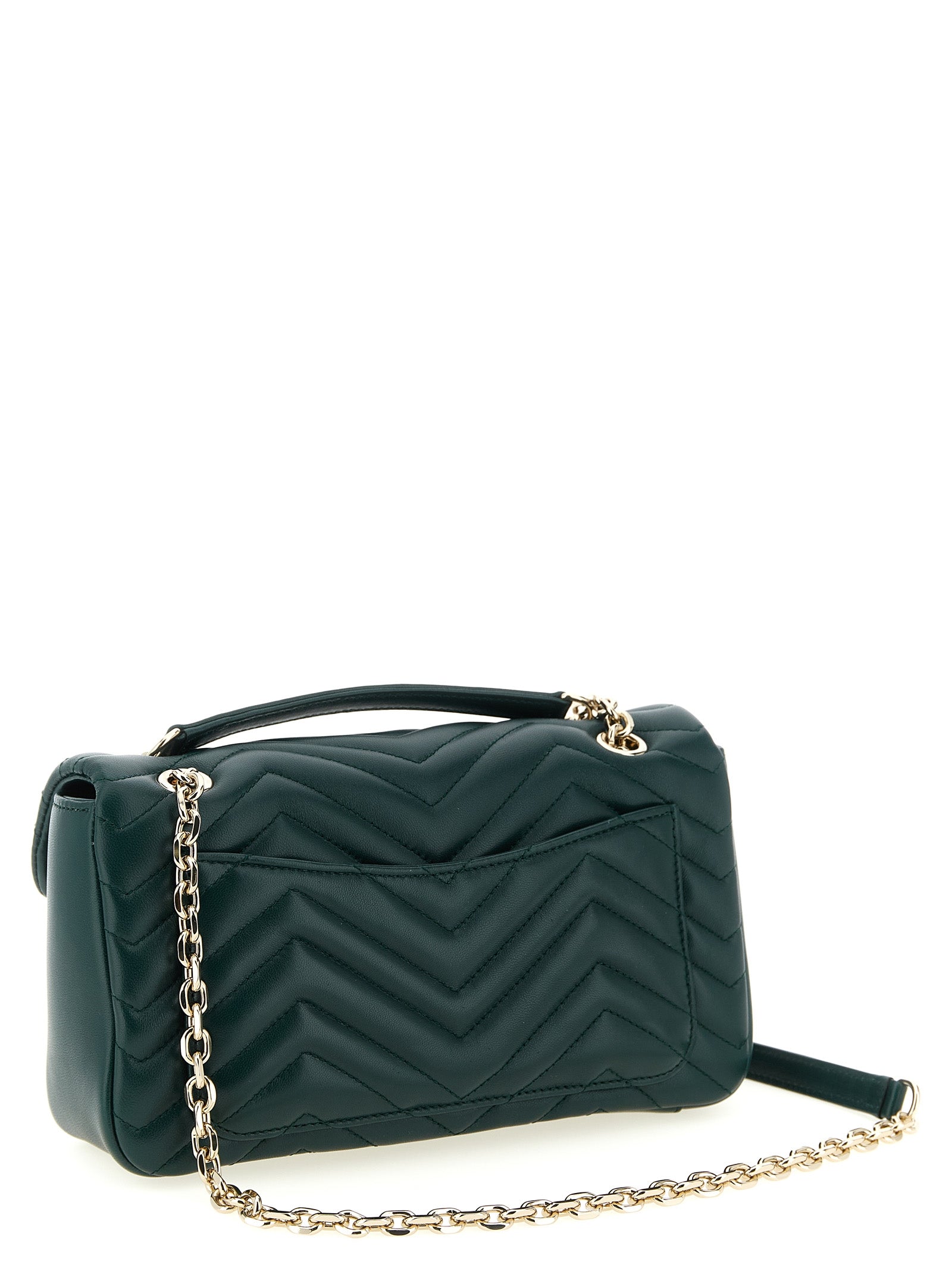 Gucci Bicolor Lamb Leather Shoulder Bag