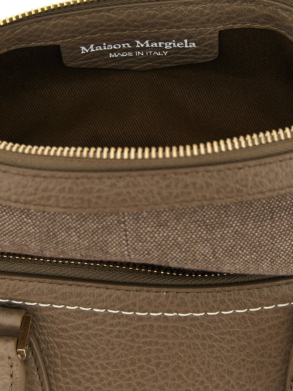 Maison Margiela Gray Calfskin Shoulder Bag
