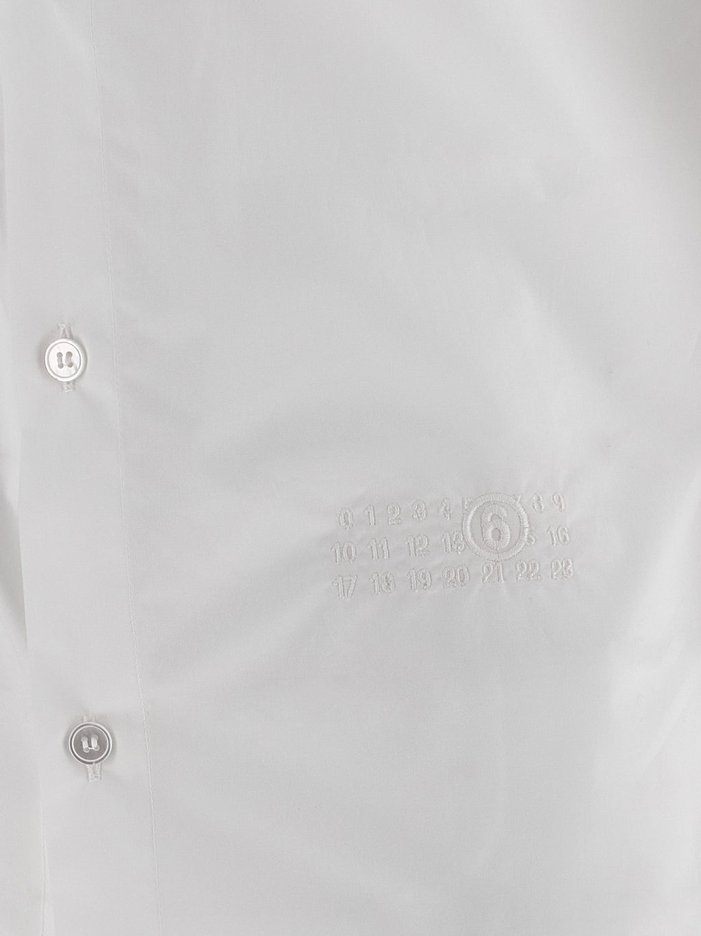 MM6 Maison Margiela White Cotton Blouse