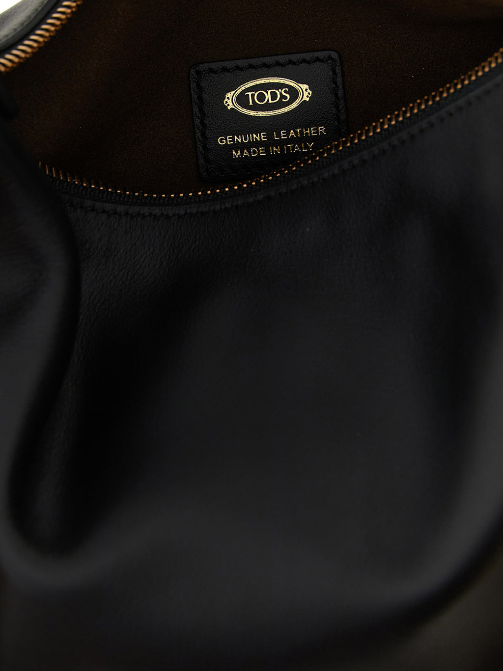 Tod's Black Calfskin Shoulder Bag