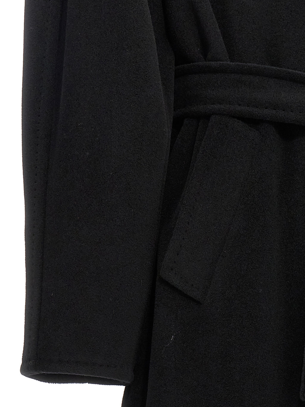 Max Mara Black Virgin Wool Coat