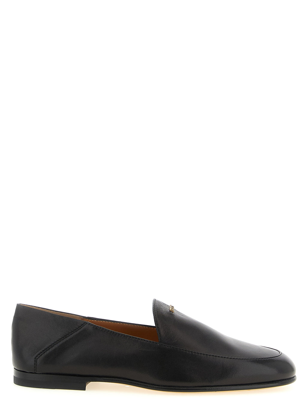 Tod's Black Lamb Leather Slip-On Loafers