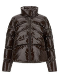 PINKO Brown Polyamide Full-Length Jacket