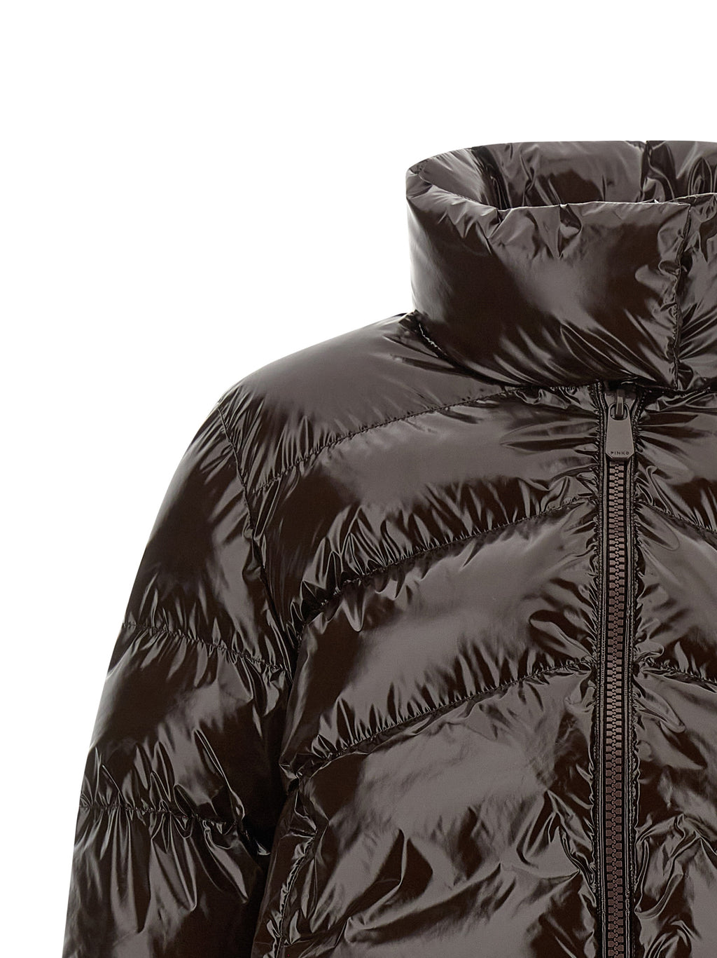 PINKO Brown Polyamide Full-Length Jacket