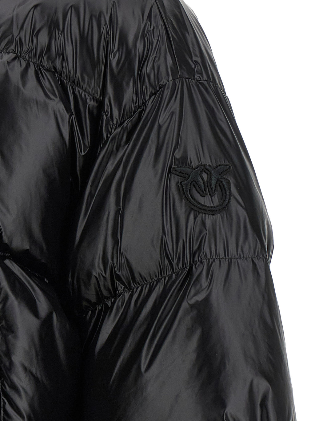 PINKO Black Polyamide Shell Jacket