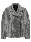 PINKO Silver Polyester Bomber