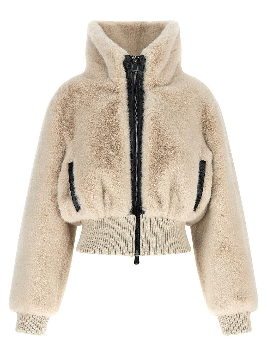 PINKO Beige Polyester Full-Length Jacket