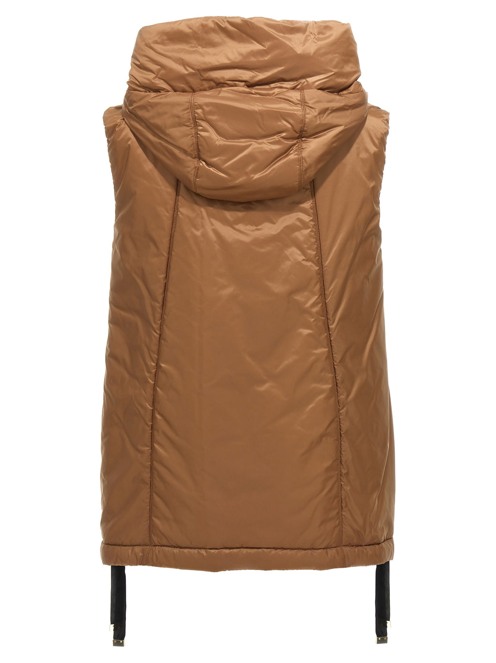 Max Mara Brown Polyester Sleeveless Jacket