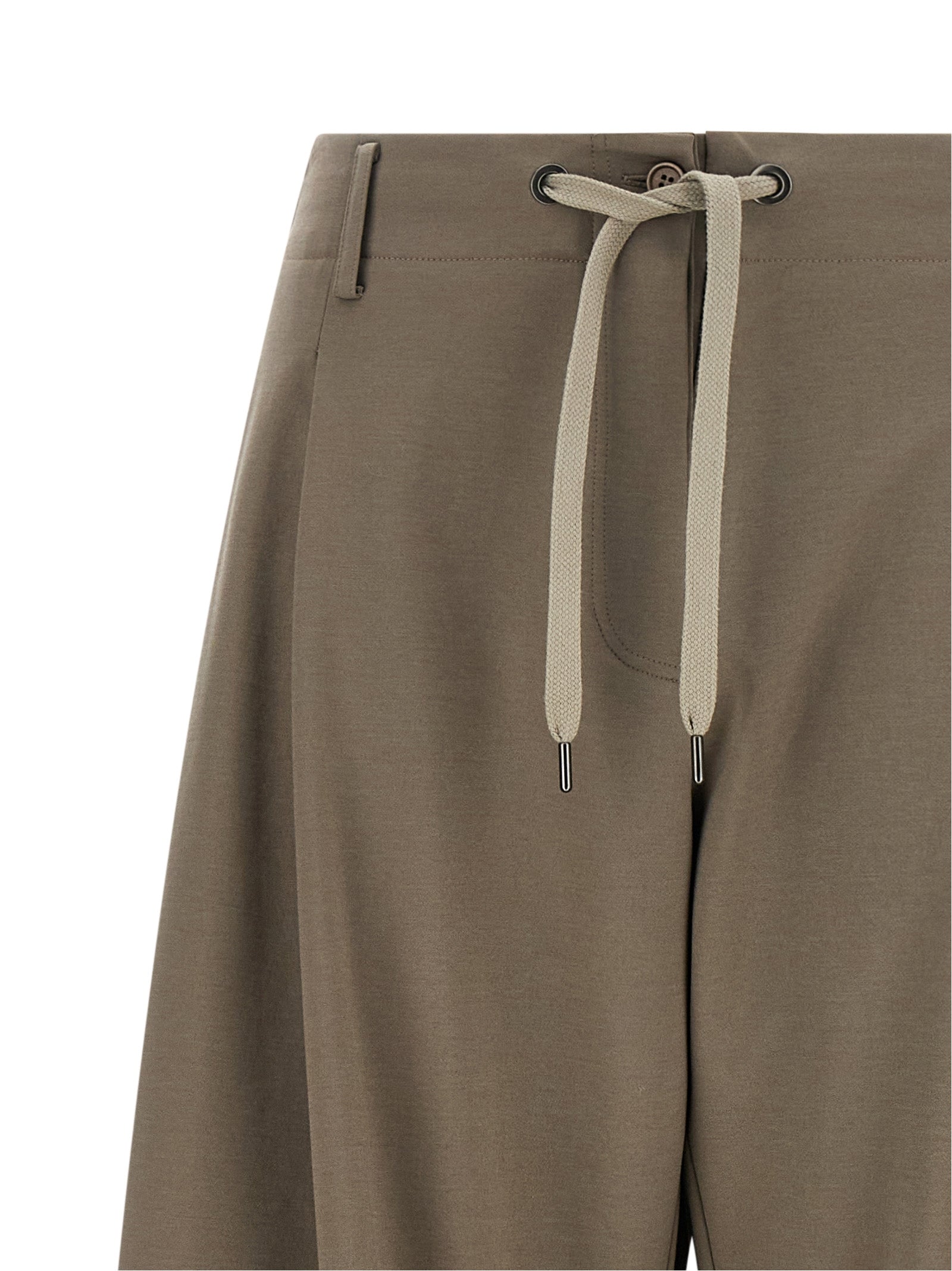 Brunello Cucinelli Gray Cotton Athletic Pants