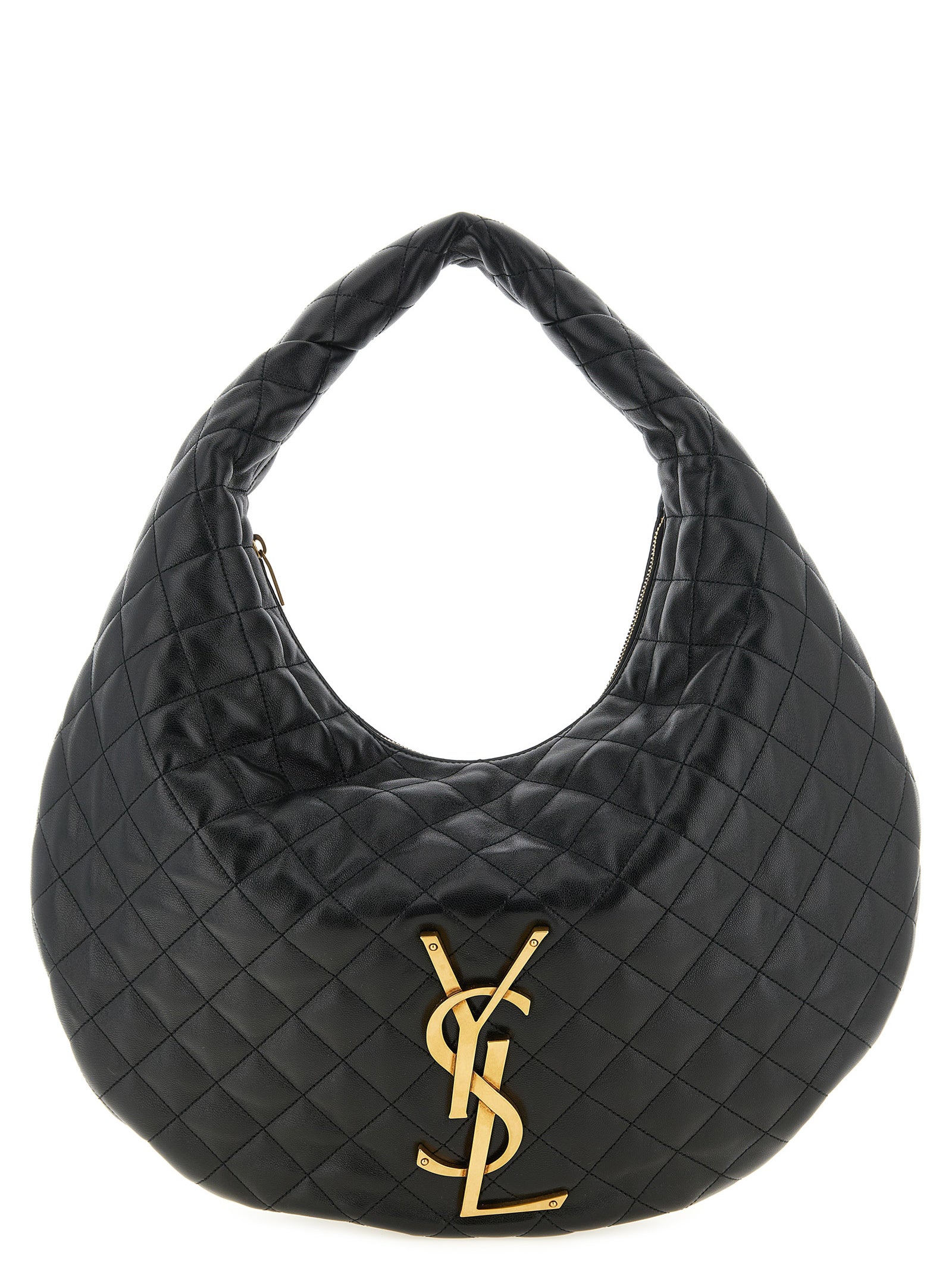 Saint Laurent Black Lamb Leather Shoulder Bag
