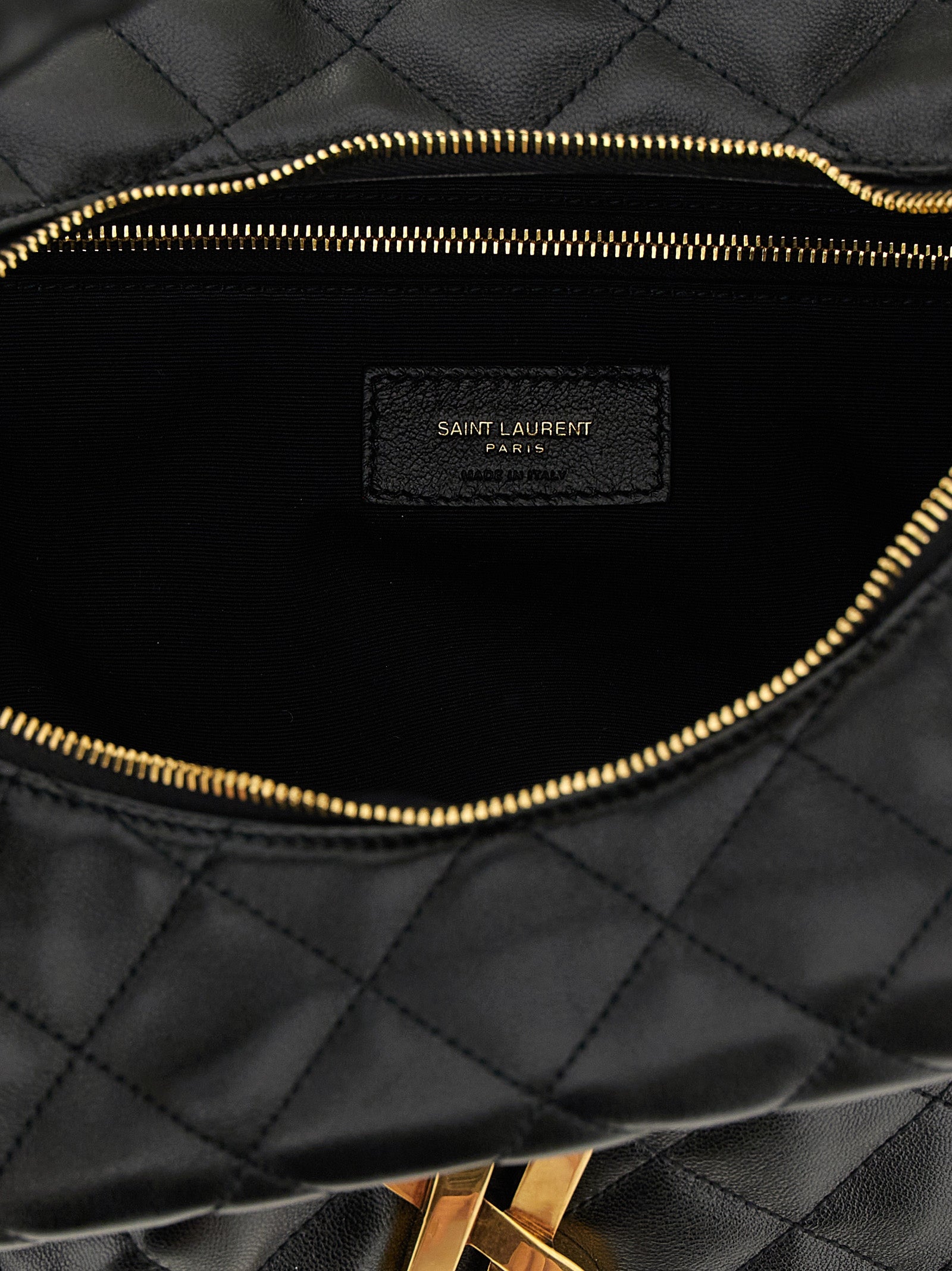 Saint Laurent Black Lamb Leather Shoulder Bag