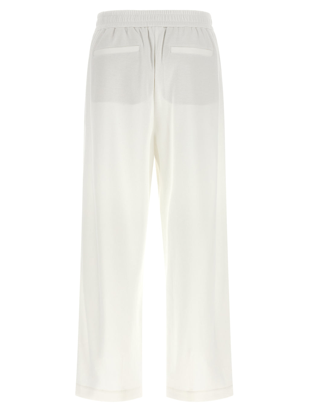 Brunello Cucinelli White Cotton Joggers (Workout Pants)