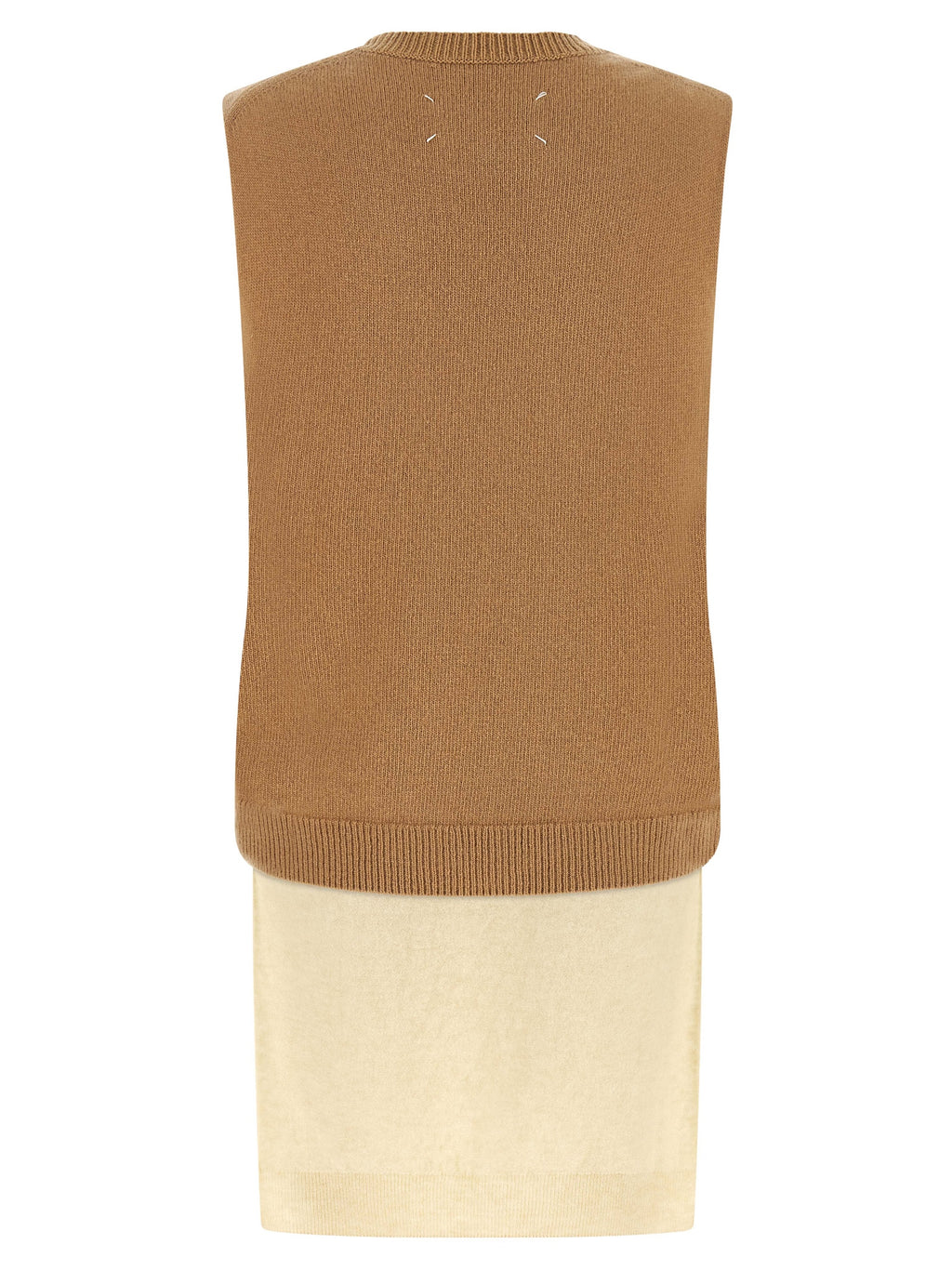 Maison Margiela Beige Virgin Wool Sleeveless Jacket
