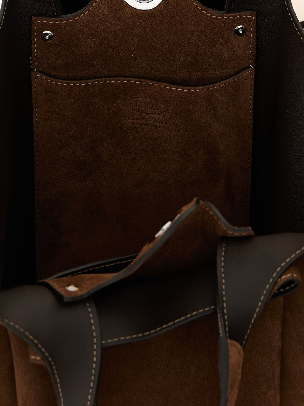 Tod's Brown Calfskin Handbag
