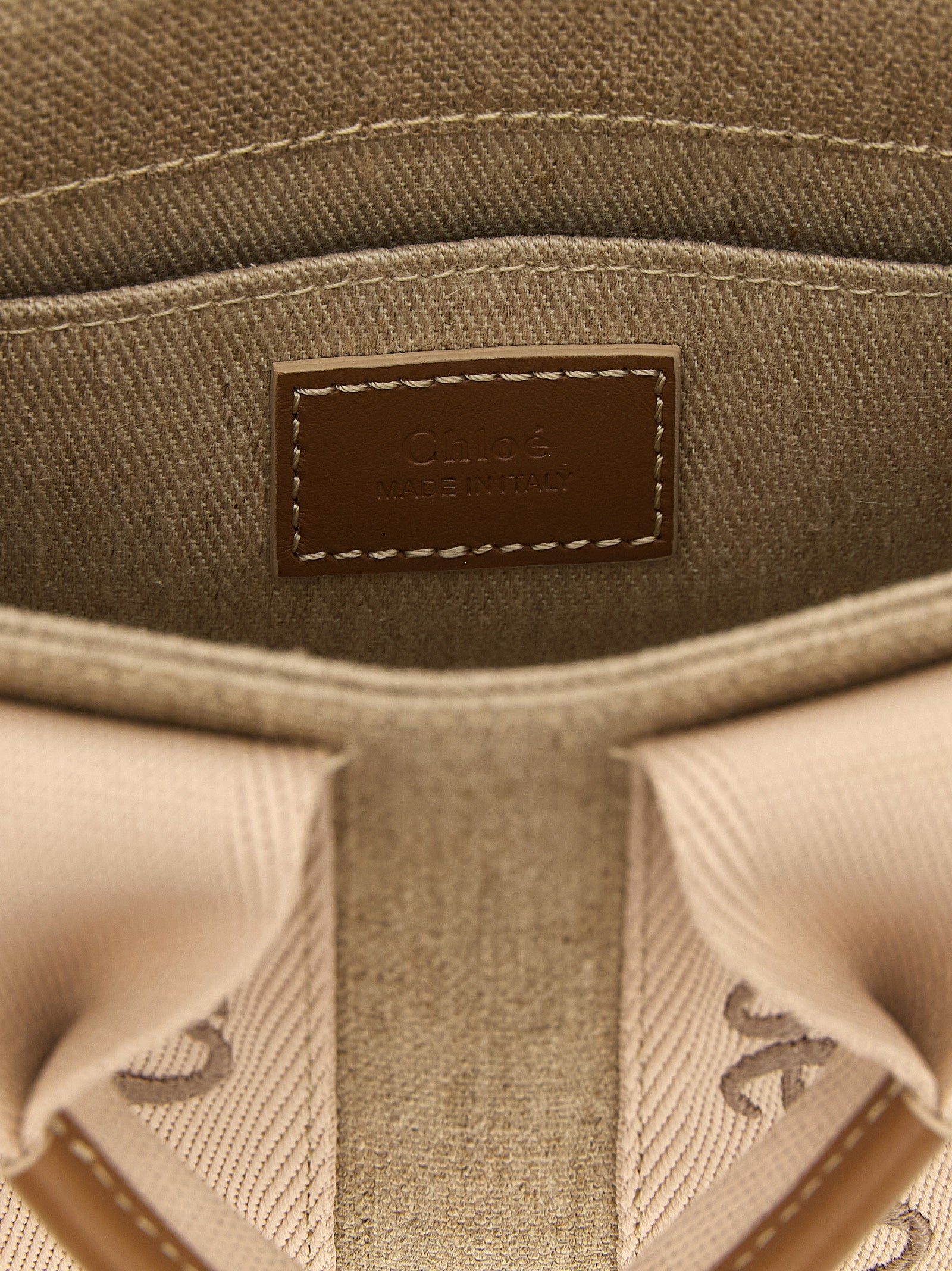 Chloé Multicolor Linen Handbag