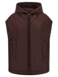 Max Mara Bordeaux Polyester Sleeveless Jacket