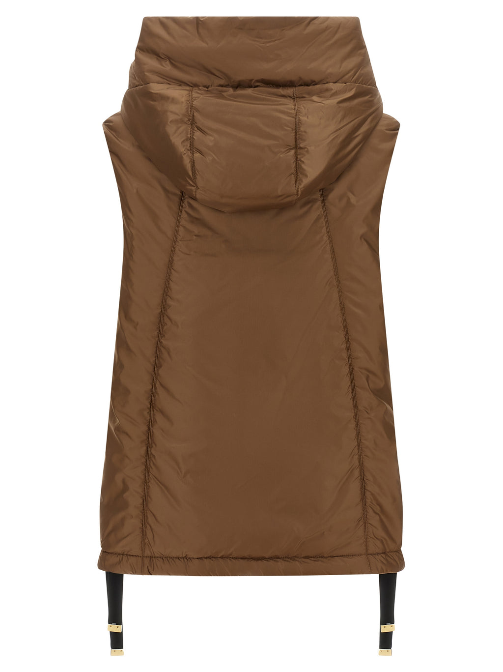Max Mara Brown Polyester Sleeveless Jacket