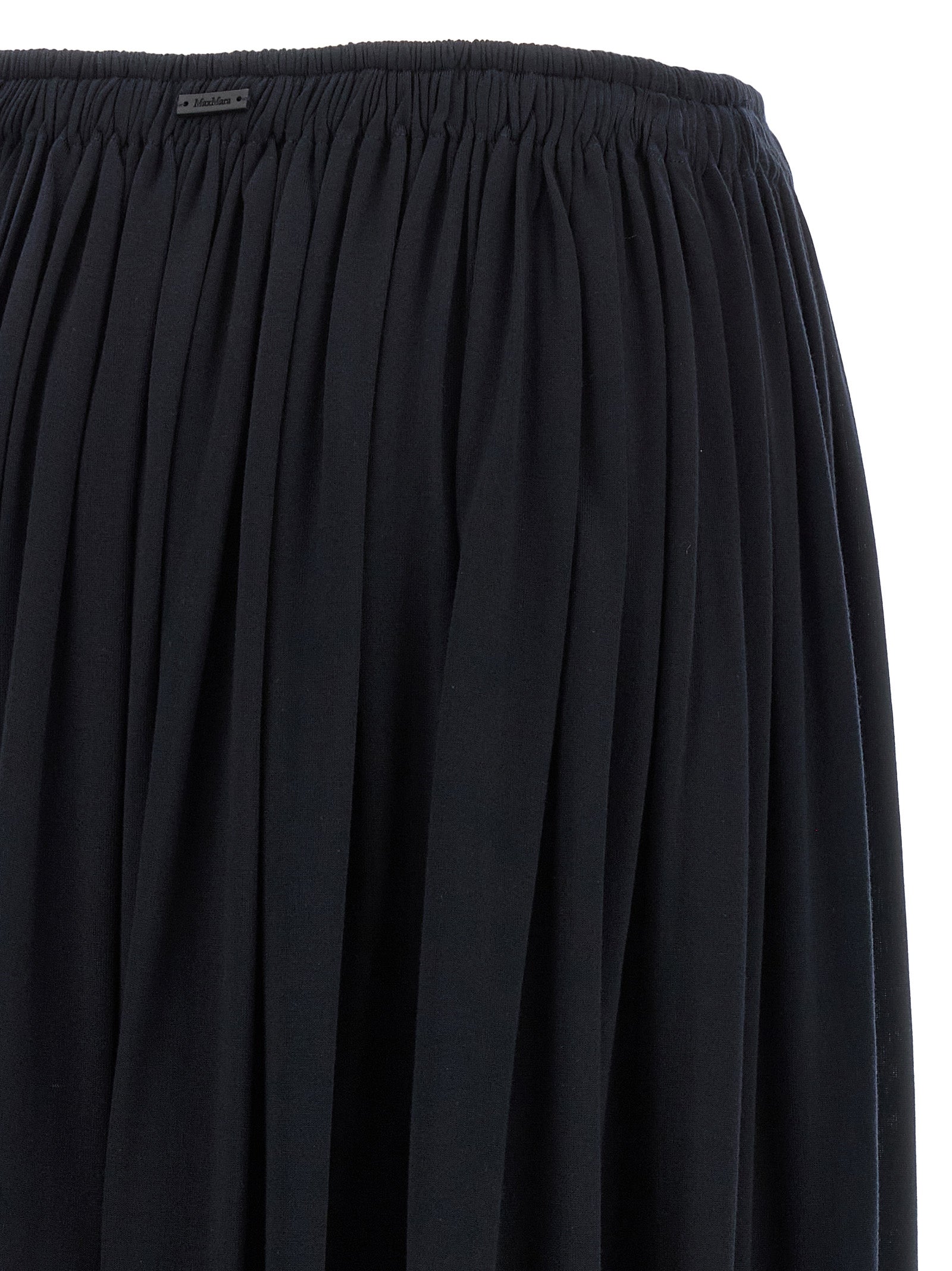 Max Mara Blue Lyocell Maxi Skirt