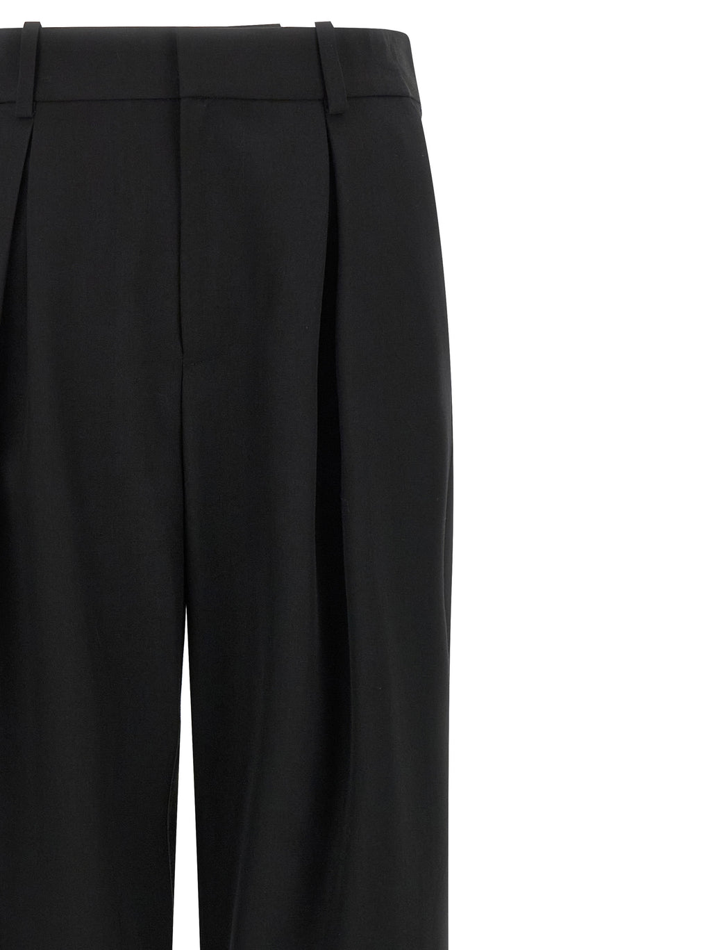 MM6 Maison Margiela Black Polyester Casual Pants
