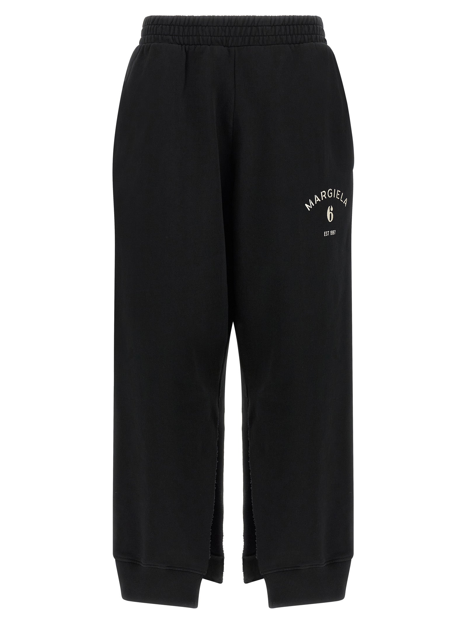 MM6 Maison Margiela Black Cotton Joggers (Workout Pants)