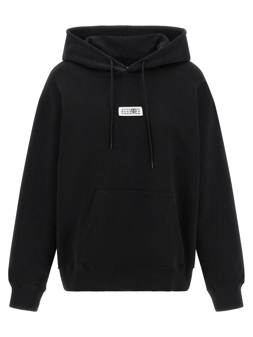 MM6 Maison Margiela Black Cotton Sweatshirt