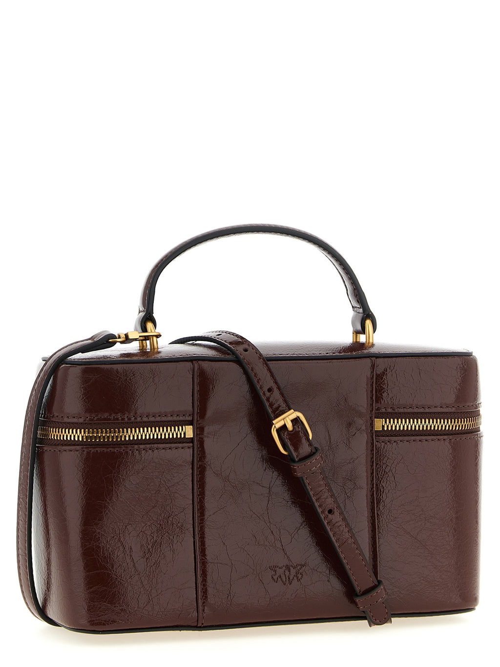 PINKO Brown Calfskin Handbag