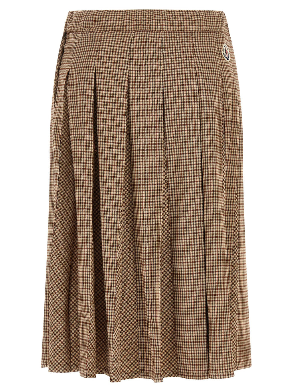 Moncler Beige Viscose Midi Skirt