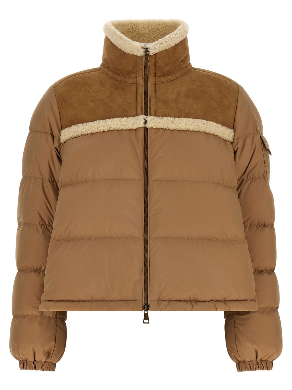 Moncler Beige Polyester Full-Length Jacket