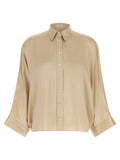 Brunello Cucinelli Beige Silk Blouse