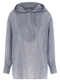 Brunello Cucinelli Blue Linen Blouse