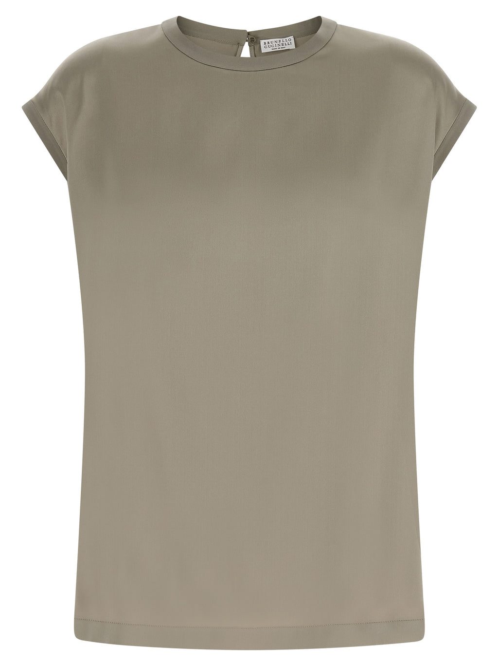 Brunello Cucinelli Bicolor Silk Blouse