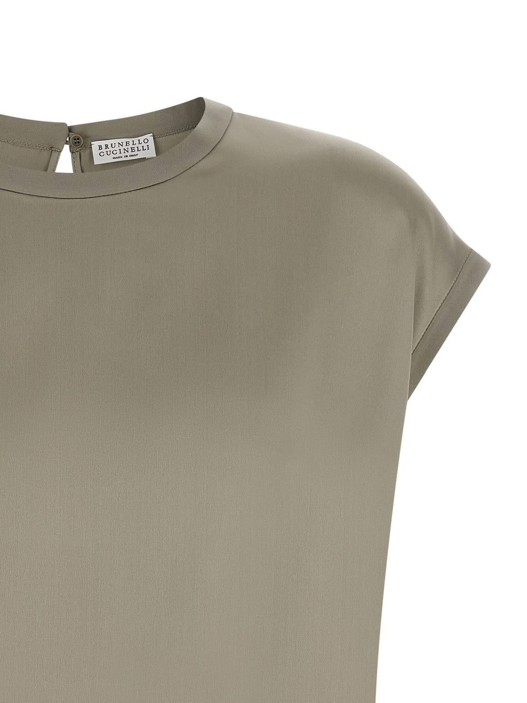 Brunello Cucinelli Bicolor Silk Blouse