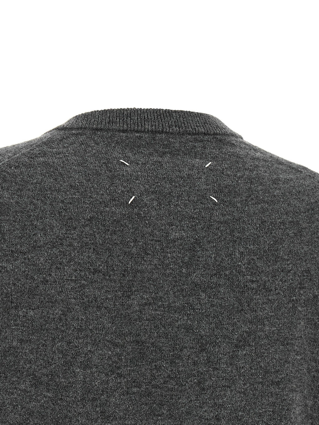 Maison Margiela Gray Virgin Wool Cardigan