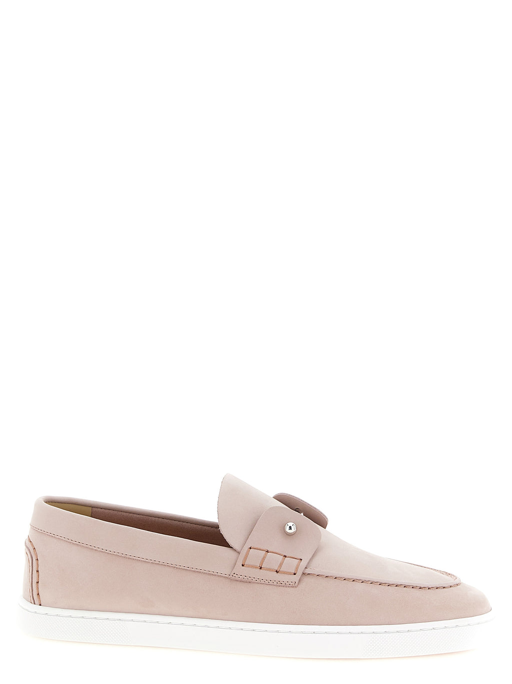 Christian Louboutin Multicolor Calfskin Slip-On Loafers