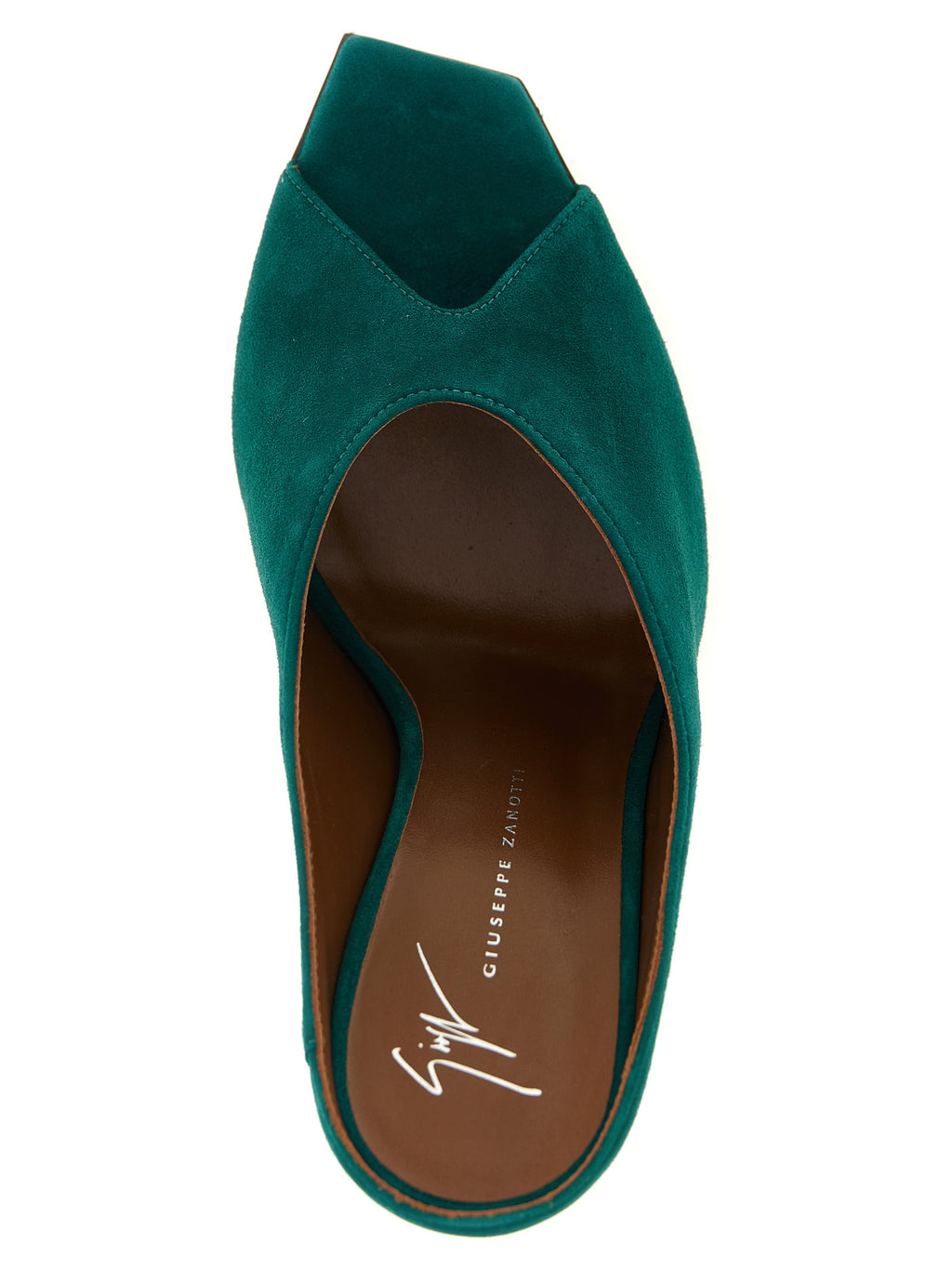 Giuseppe Zanotti Bicolor Suede Leather Stiletto Heel Sandals