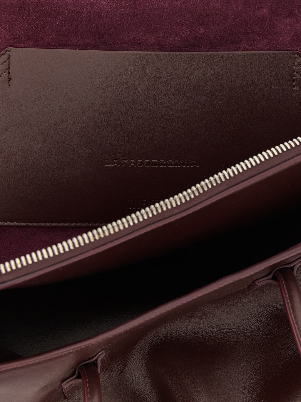 The Attico Purple Bovine Leather Shoulder Bag