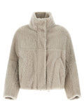 Brunello Cucinelli Beige Lamb Leather Jacket