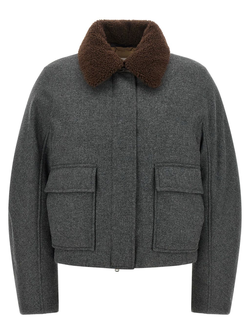 Brunello Cucinelli Gray Virgin Wool Jacket