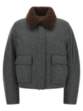 Brunello Cucinelli Gray Virgin Wool Jacket
