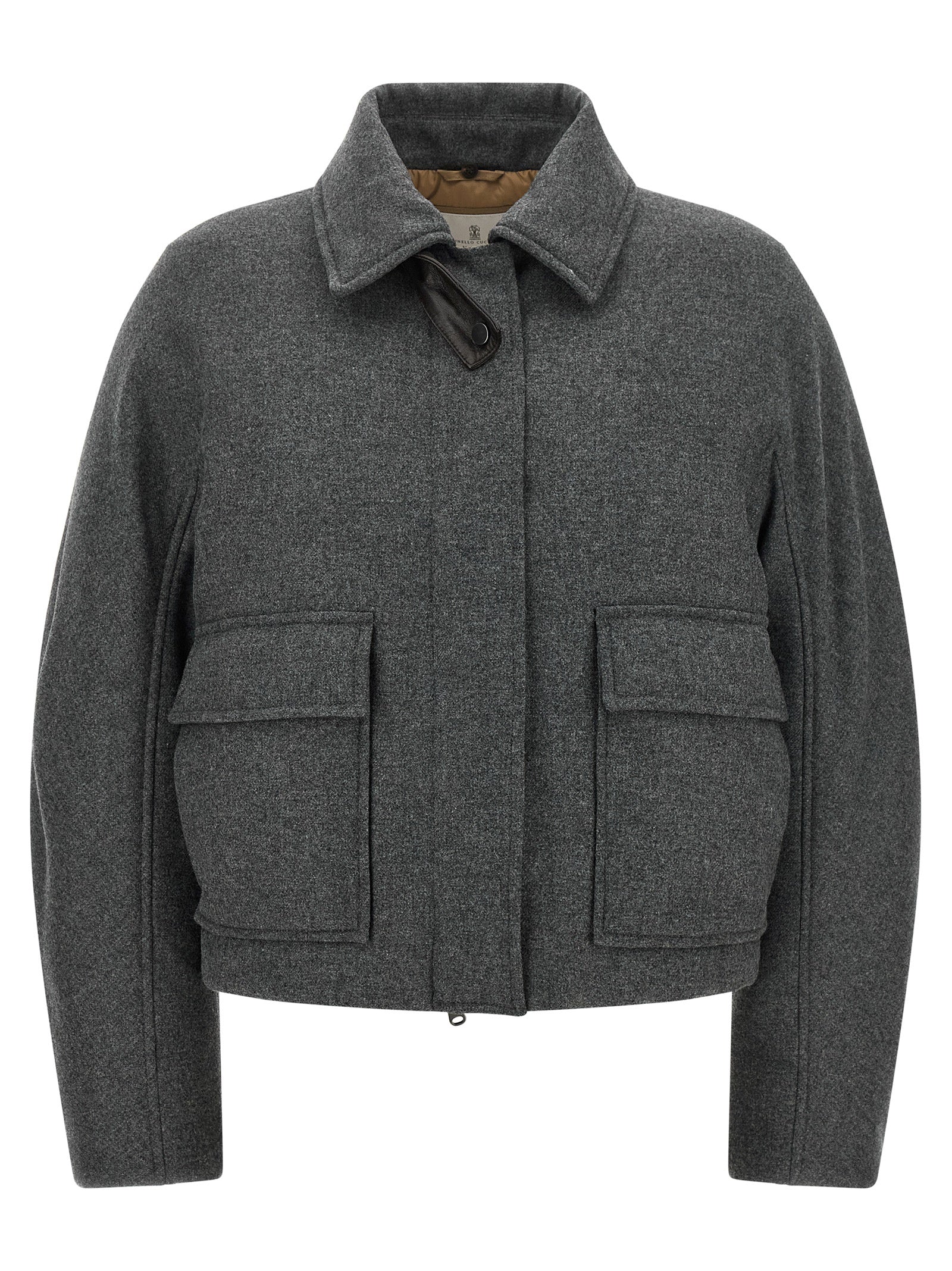 Brunello Cucinelli Gray Virgin Wool Jacket