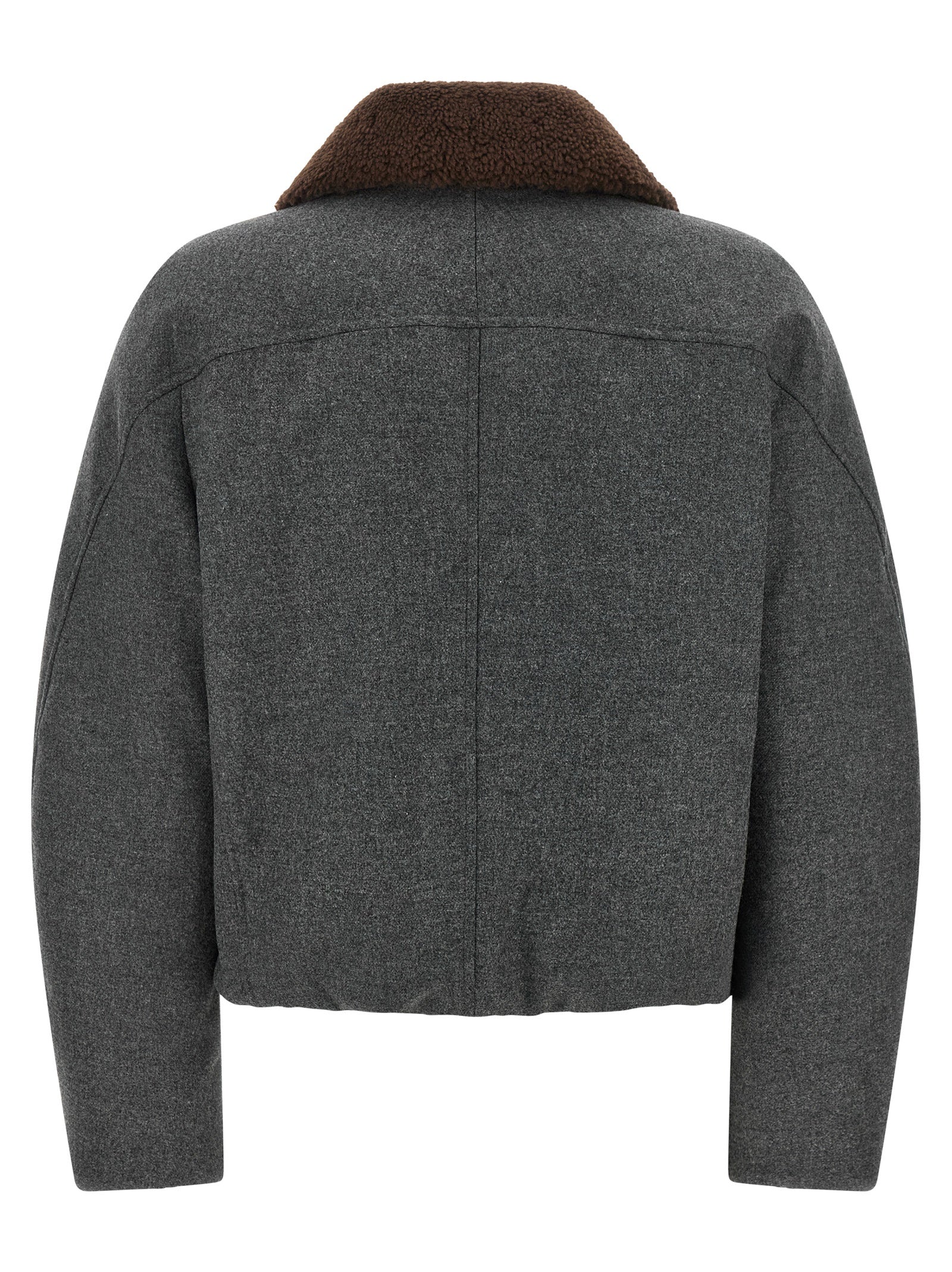 Brunello Cucinelli Gray Virgin Wool Jacket