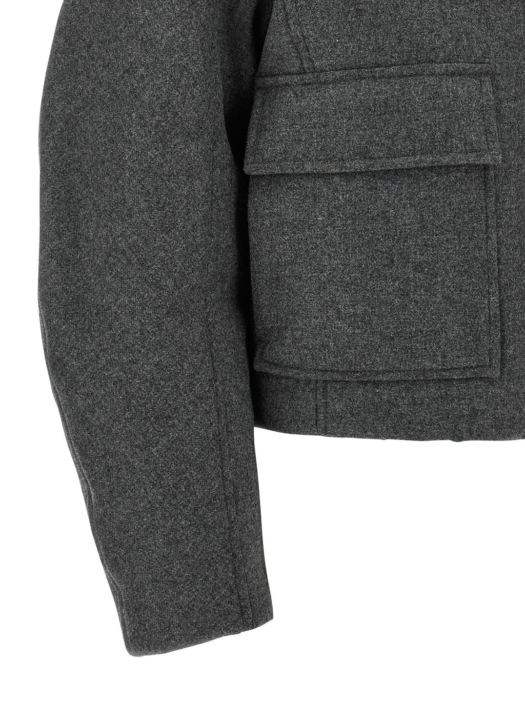 Brunello Cucinelli Gray Virgin Wool Jacket