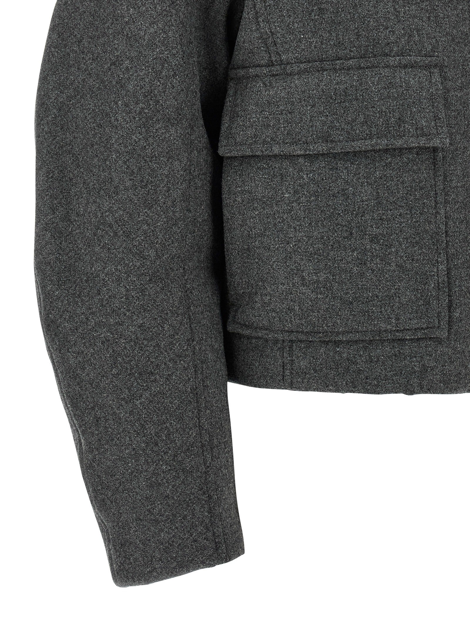 Brunello Cucinelli Gray Virgin Wool Jacket
