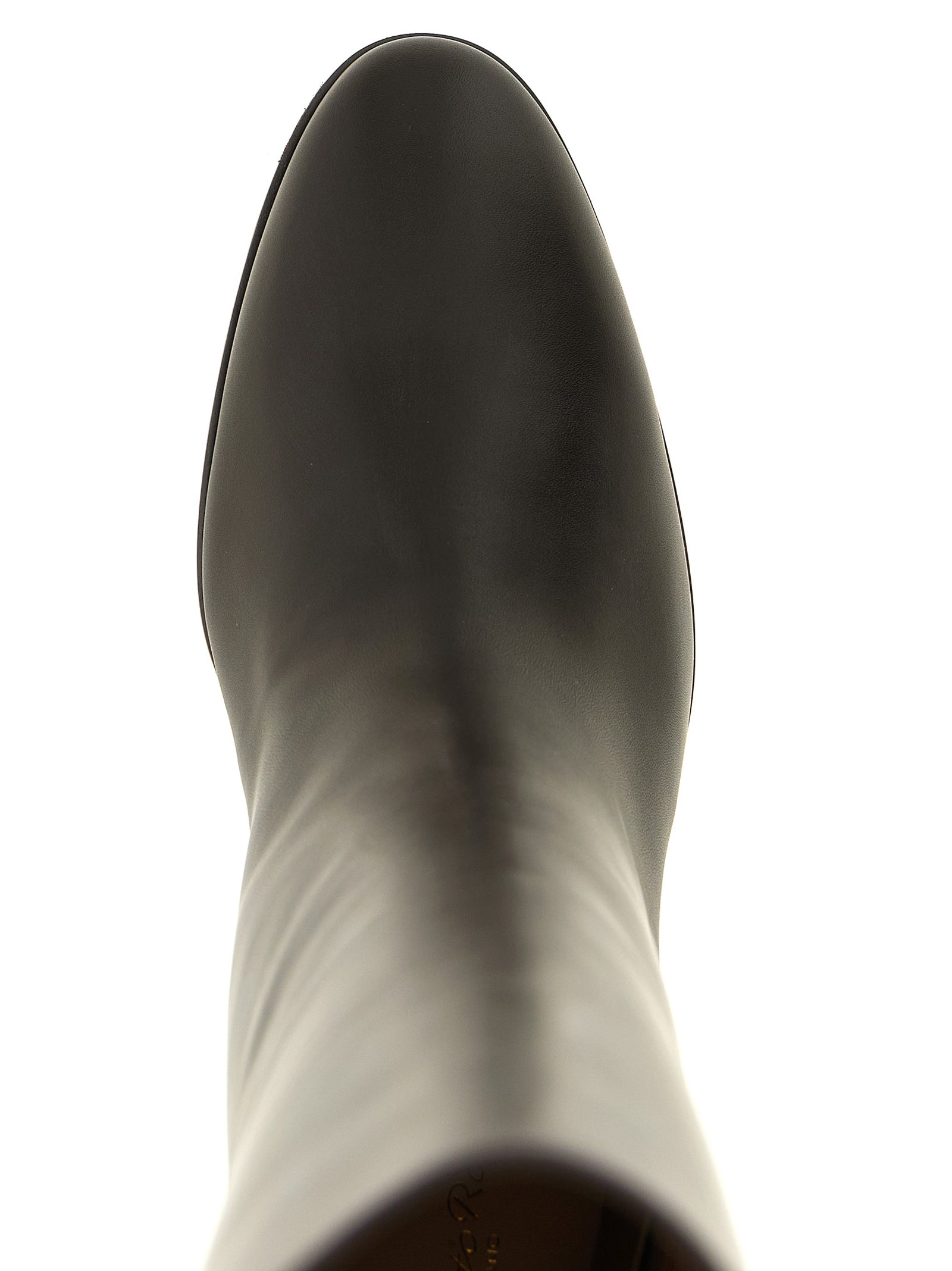 Gianvito Rossi Brown Calfskin Over The Knee